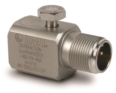 dual output (vibration/temperature), low profile, industrial, ceramic shear icp® accel., 100 mv/g, 0.8 to 8000 hz, side exit, 3-pin conn, single point iso 17025 accredited calibration