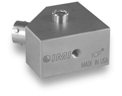 triaxial, industrial, ceramic shear icp® accel., 500 mv/g, 0.8 to 8k hz, side exit, 4-pin conn., triaxial frequency sweep iso 17025 accredited calibration
