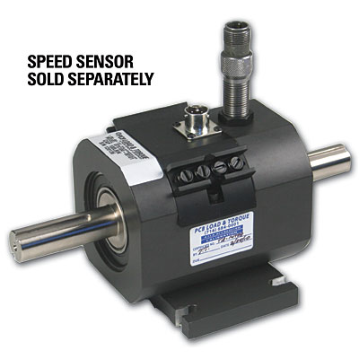 rotary torque transducer (slip ring), 100 in-lb/8.3 ft-lb (11.3 n-m) rated capacity, 100% static overload protection, 3/4-in (19.05 mm) shaft