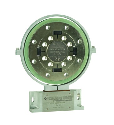 torkdisc® system, 16-bit telemetry system, 5,000 in-lb/417 ft-lb (565 n-m) rated capacity, 200% static overload protection, 15,000 rpm max., steel alloy