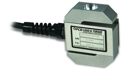 pcb l&t s-type load cell, 1k lbf rated capacity, 150% of ro static overload protection, 2mv/v output, 1/2-20 unf threads, integral 10 ft cable w/ open end, aluminum construction