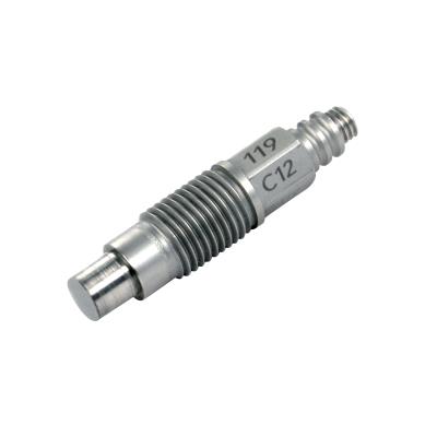 high pressure ballistic pressure sensor, 100k psi, 0.25 pc/psi, accel. comp, metric mount