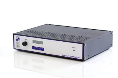 smartamp power amplifier, 400 w, 92% efficient, interlock and clip detection, continuous gain adjustment, 120-230v line power.