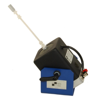 miniature shaker with integrated amplifier with bnc input, 31 n (7 lbf) pk sine force, 13 mm (0.5) pk-pk stroke. includes trunnion base, 2110g06 stinger kit, and heavy duty case.
