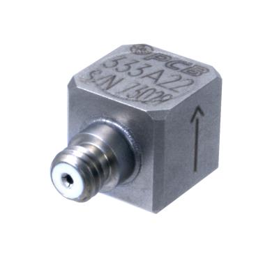 modal array, ceramic shear icp® accel, 10 mv/g, 1 to 10k hz, 10-32 side conn, adhesive mount