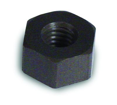 adhesive mtg base, 0.37 hex x 0.2 thk, 10-32 tapped hole, aluminum w/isolation hardcoat finish