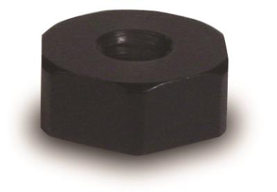 adhesive mtg base, 0.312 hex x 0.125 thk, 5-40 tapped hole, aluminum w/isolation hardcoat finish