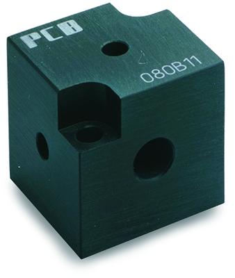 triaxial mtg adaptor, 1.25 cube, anodized aluminum (for accels with up to 0.75 hex base)