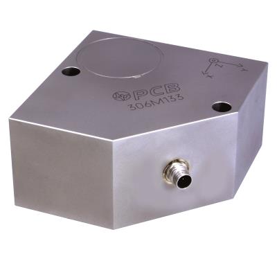 seismic triaxial accelerometer, icp® 10 v/g, 0.5 g, 0.1 to 450 hz, 4-pin connector