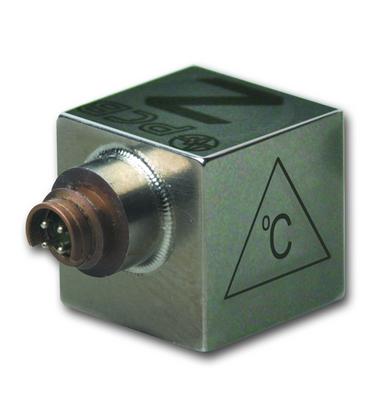 uht-12™, icp®  triaxial accelerometer, 10 mv/g, adhesive mount, with low temperature coefficient ltc