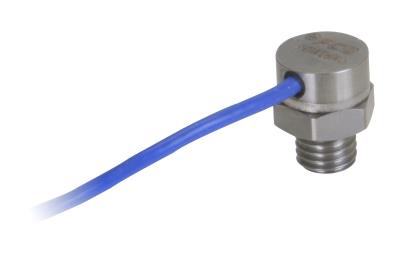 mems shock accelerometer, 20 kg, 1/4-28 stud mount, 096 integral cable (side exit), length 10-ft pigtails