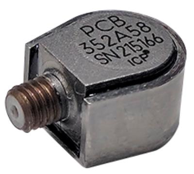 miniature ceramic shear icp® accel 10mv/g, ground isolated titanium hermetic hsg, m3 connector  1-meter detachable cable