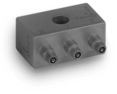 platinum stock products;triaxial, miniature (8 gm), charge output accel., 2.7 pc/g, 5k hz, (3) 5-44 conn.