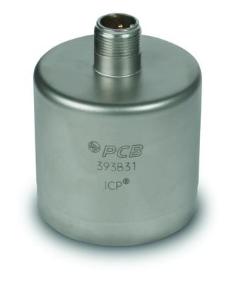 seismic, high sensitivity, ceramic flexural icp® accel., 10 v/g, 0.1 to 200 hz, 2-pin top conn.