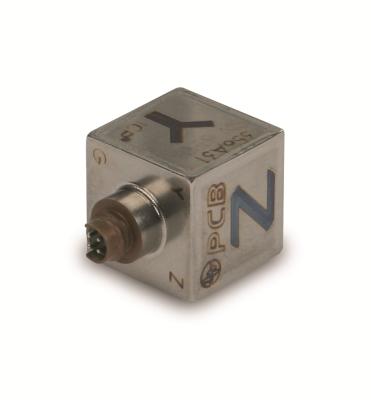 triaxial, mini (5 gm) high sensitivity, icp® accel., 100 mv/g, 1 hz to 4k hz, titanium hsg, mini 4-pin conn, teds 1.0