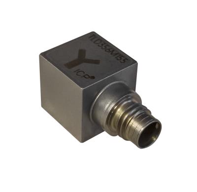 low outgassing, triaxial, ceramic shear icp® accel., 2.5 mv/g, +/- 2000 g pk, 1 to 10k hz, adhesive mount, 0.45 cube titanium hsg, 1/4-28 4-pin conn., teds with tld 1451.5, t25 basic format