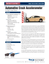 Automotive Crash Accelerometer