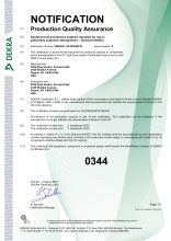 PCB DEKRA certificate for Depew location