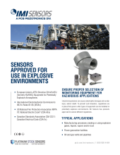 Sensors Approved for Use in Explosive Environments