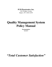PCB Quality Management System Policy Manual