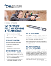 &#188;&quot; Prepolarized Pressure Field Microphone