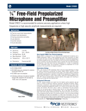 &#188;&quot; Free-Field Prepolarized Microphone and Preamplifier