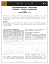 Accelerometer Selection Considerations Charge and ICP&#174; Integrated Circuit Piezoelectric