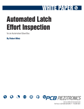 Automated Latch Effort Inspection
